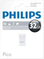 PHILIPSUSB 2.0 Stick 32GB, Pico Edition, White, Grey